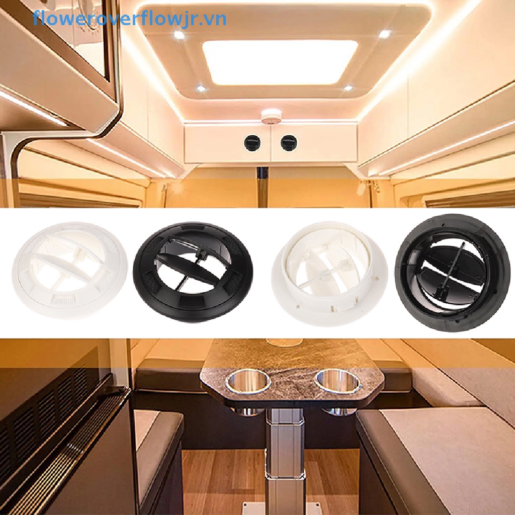 Khung Gắn Lỗ Thông Gió 75mm Màu Đen Có Thể Đóng Mở Cho Xe Buýt