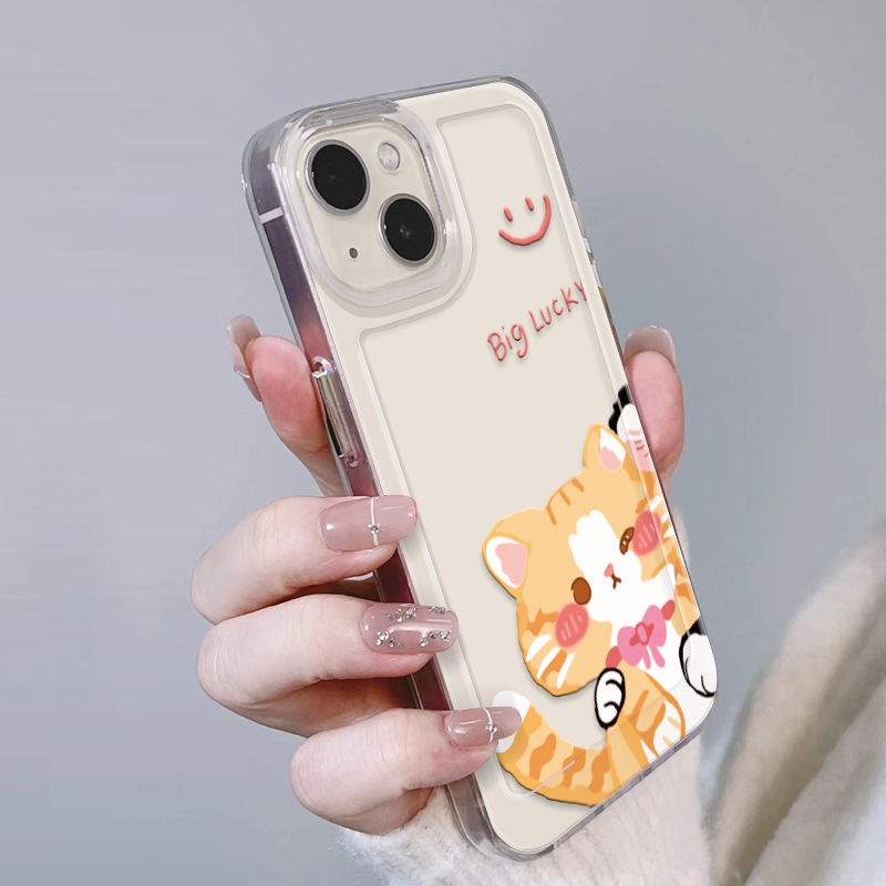 ✅Ốp Điện Thoại Chống Sốc Họa Tiết Mèo Dễ Thương Dành Cho iPhone 14 Pro Max 13 / 12 / 11 7 / 8 Plus