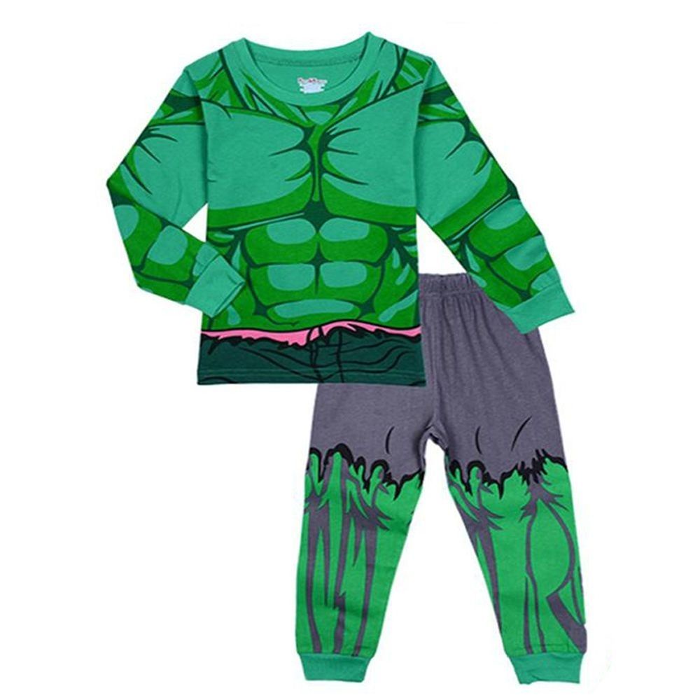 Bộ Đồ Ngủ Pijama Tay Dài In Họa Tiết Hoạt Hình Hulk Thời Trang 2023 Cho Bé Trai