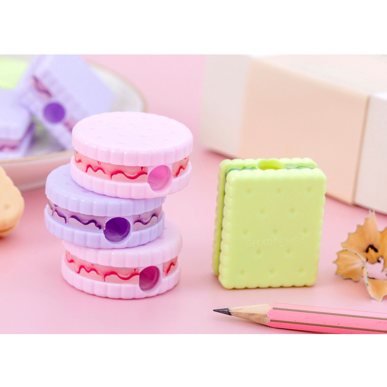 Gọt Bút Chì Hình Bánh Macaron Mini Dễ Thương Cho Bé