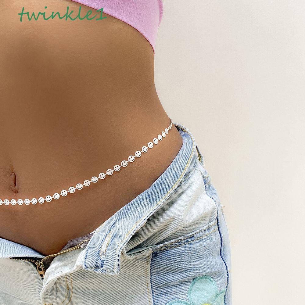 Thắt Lưng Dây Xích Hình Mặt Cười Màu Sắc Dạ Quang Độc Đáo