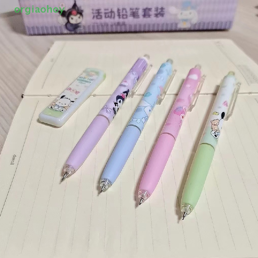 1 Bộ Bút Chì Cơ Tự Động Họa Tiết Hoạt Hình Sanrio Dễ Thương Cho Học Sinh