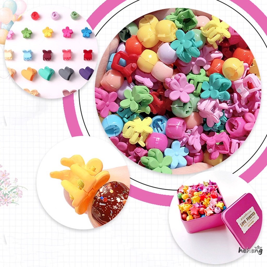 Set 30 Kẹp Tóc Càng Cua Nhỏ Chống Trượt Nhiều Màu Sắc Cho Bé Gái Và Tuổi Teen