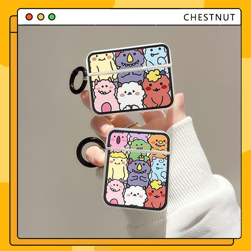 Hộp ốp tai nghe mẫu hoạt hình thời trang Silicone Cho ốp airpods 1 2 3 Pro-CT