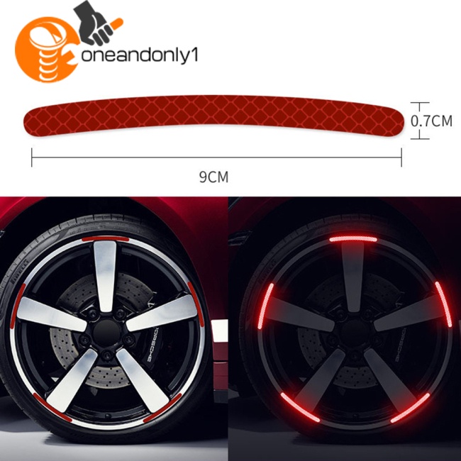 Bộ 20 Miếng Dán Phản Quang 3d Trang Trí Bánh Xe Hơi