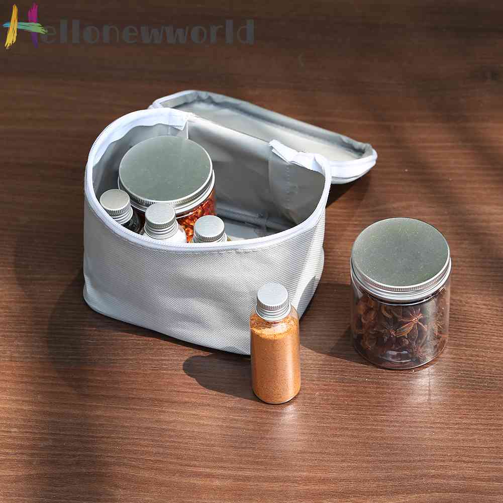 Set 9 Hũ Thủy Tinh 50ml Đựng Gia Vị Tiện Dụng Cho Tiệc Nướng BBQ