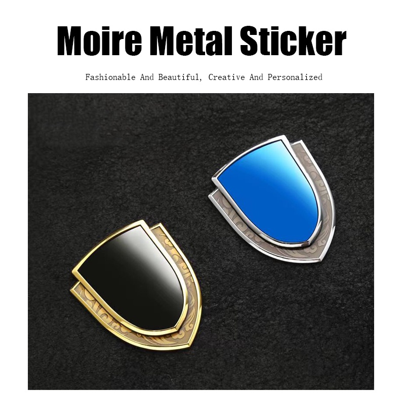 Miếng Dán Kim Loại 3D Trang Trí Gương Chiếu Hậu Xe Hơi