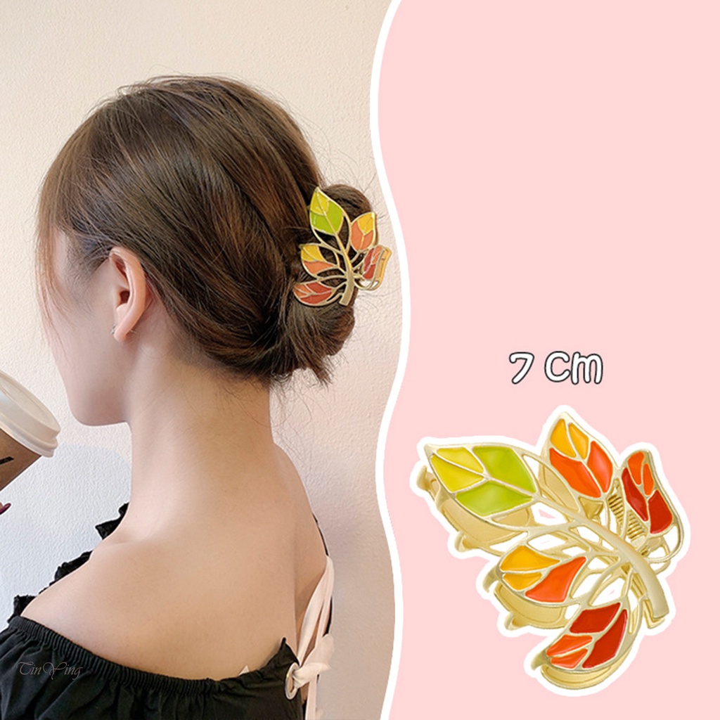 GETNOIVAS Kẹp Tóc Nữ Tráng Men Màu Sắc Thời Trang