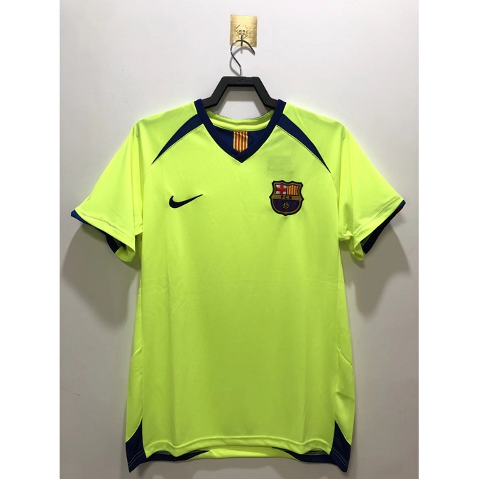 Áo Thun Đá Banh Sân Nhà Đội Tuyển Barcelona 2005-06 S-XXL 10 Ronaldo 30 MESSI
