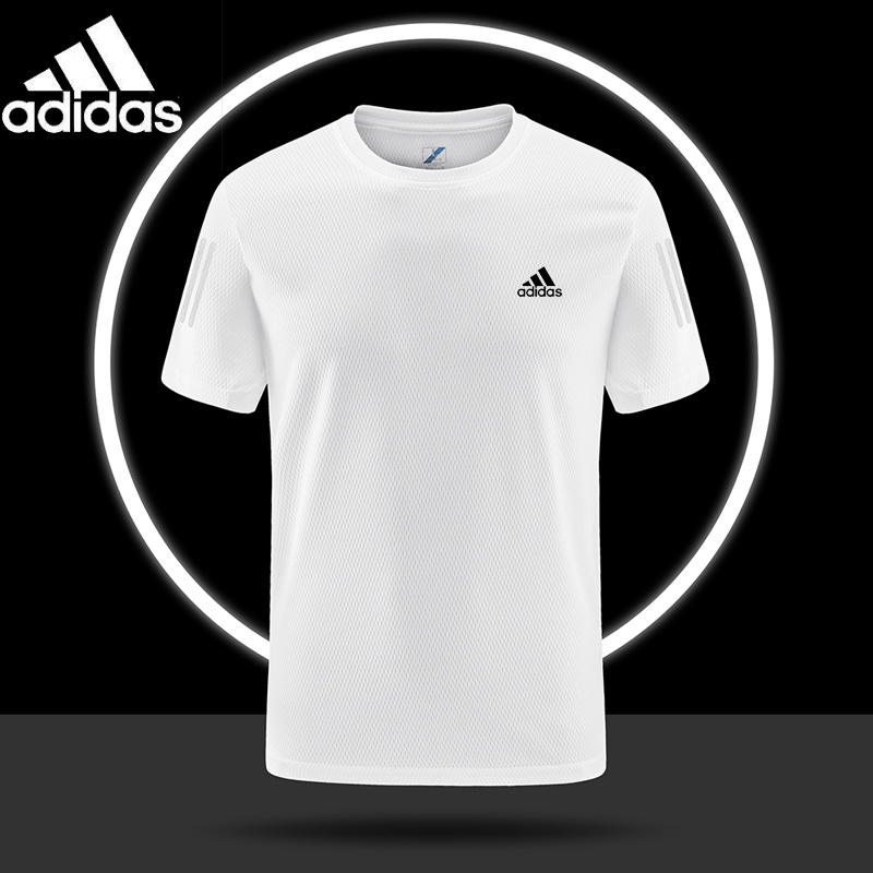 Adidas Áo Thun Thể Thao Ngắn Tay Thoáng Khí Chất Lượng Dành Cho Nam / Size m-5xl