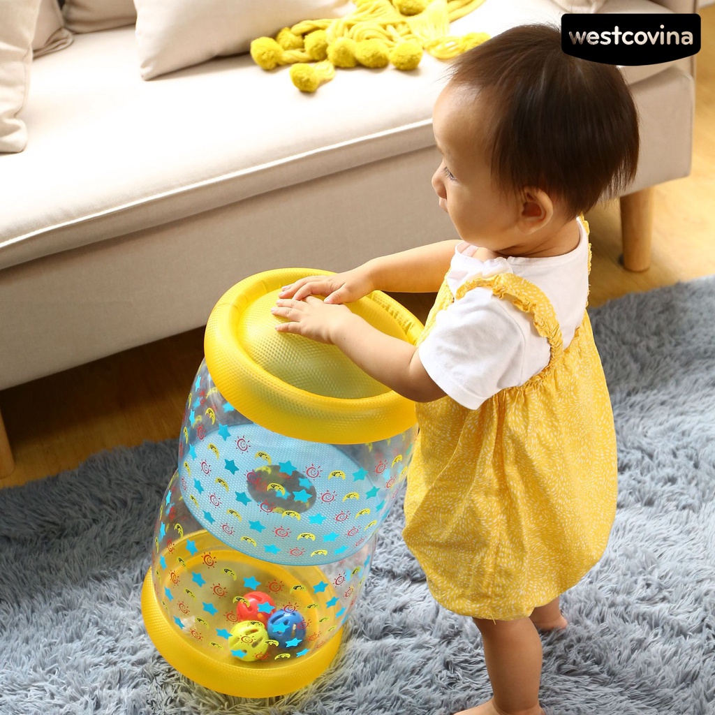 [COD]♋Đồ Chơi Con Lăn Trong Suốt Bơm Hơi Chống Mài Mòn Phát Triển Sớm Cho Bé