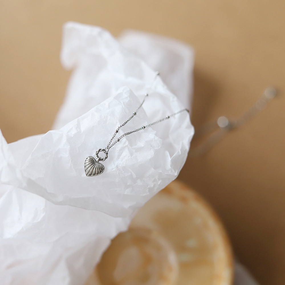 Vòng Cổ Dây Xích Xoắn Bằng Thép Titan Mạ Bạc Sang Trọng Xl426 Xl426