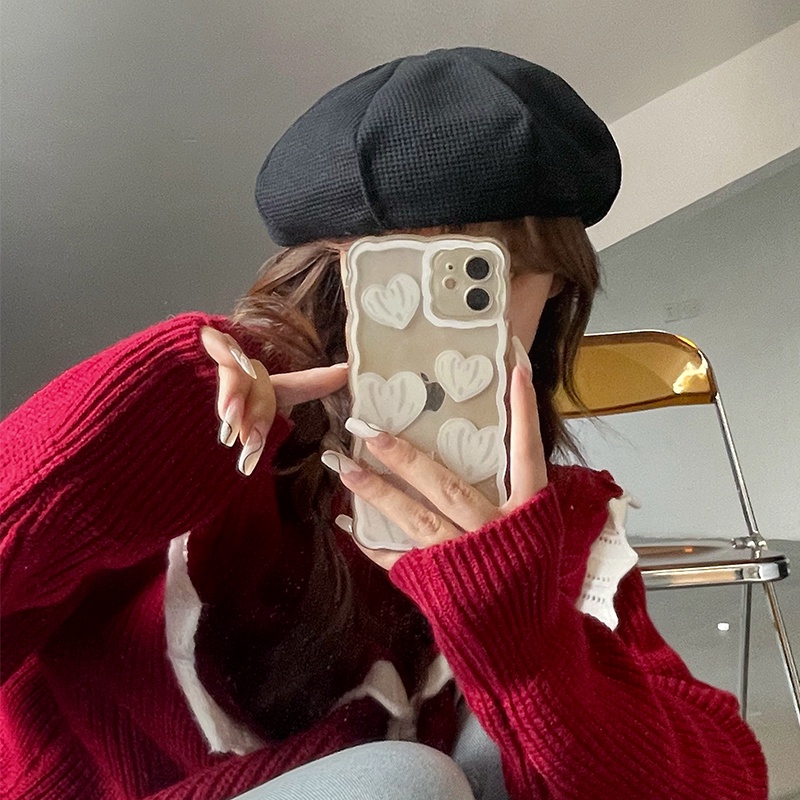 Mộc®Mũ nồi beret thời trang nhiều màu chất liệu hợp thời trang xuân hè phong cách Nhật Bản