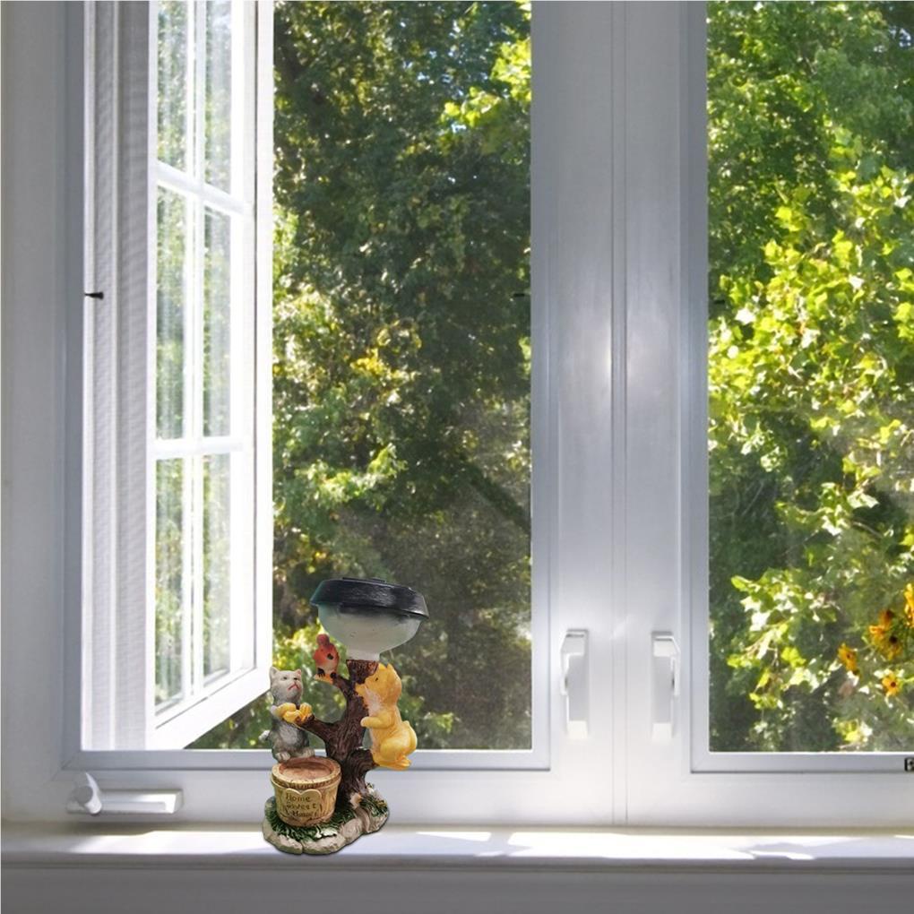 Đồ trang trí Tượng Động Vật Bằng Nhựa Resin Sử Dụng Năng Lượng Mặt Trời 1 / 2 Số 1