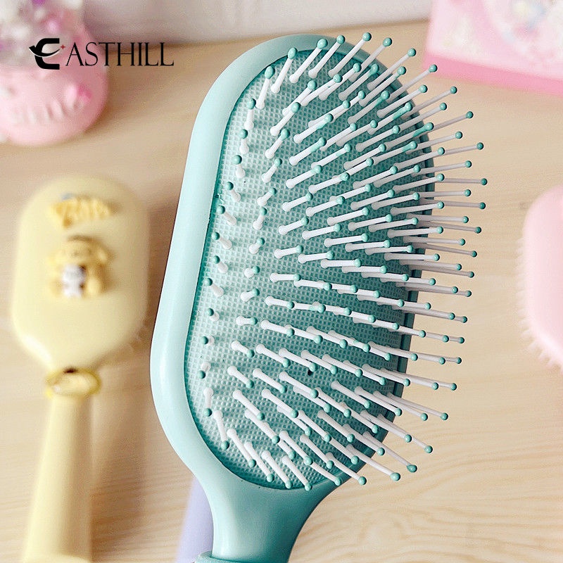 Lược Chải Tóc Túi Khí Mát Xa Da Đầu Thiết Kế Nhỏ Gọn Màu Kẹo Dễ Thương