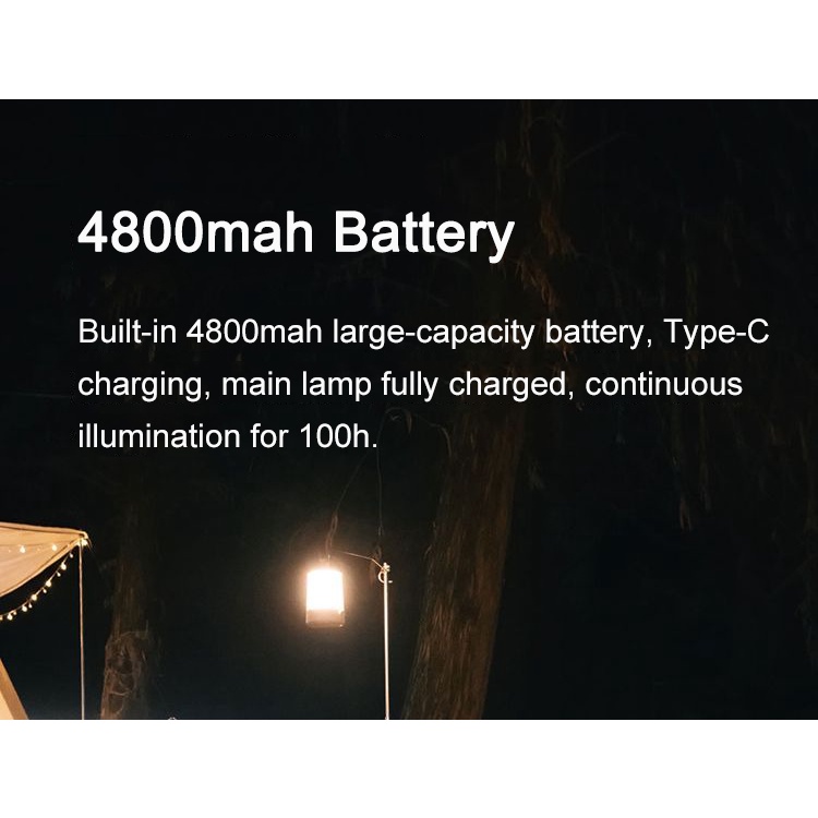 Đèn Pin Cắm Trại Thông Minh Xiaomi Mijia Có Thể Sạc Lại Tiện Dụng