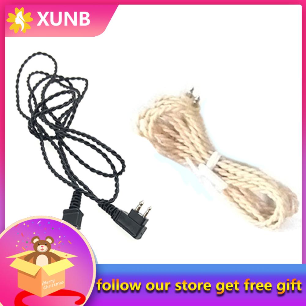 Xunb Hearing Amplifier Receiver Cable 2 Pin Cord Replacement Accessory for Pocket Hearing Amplifier