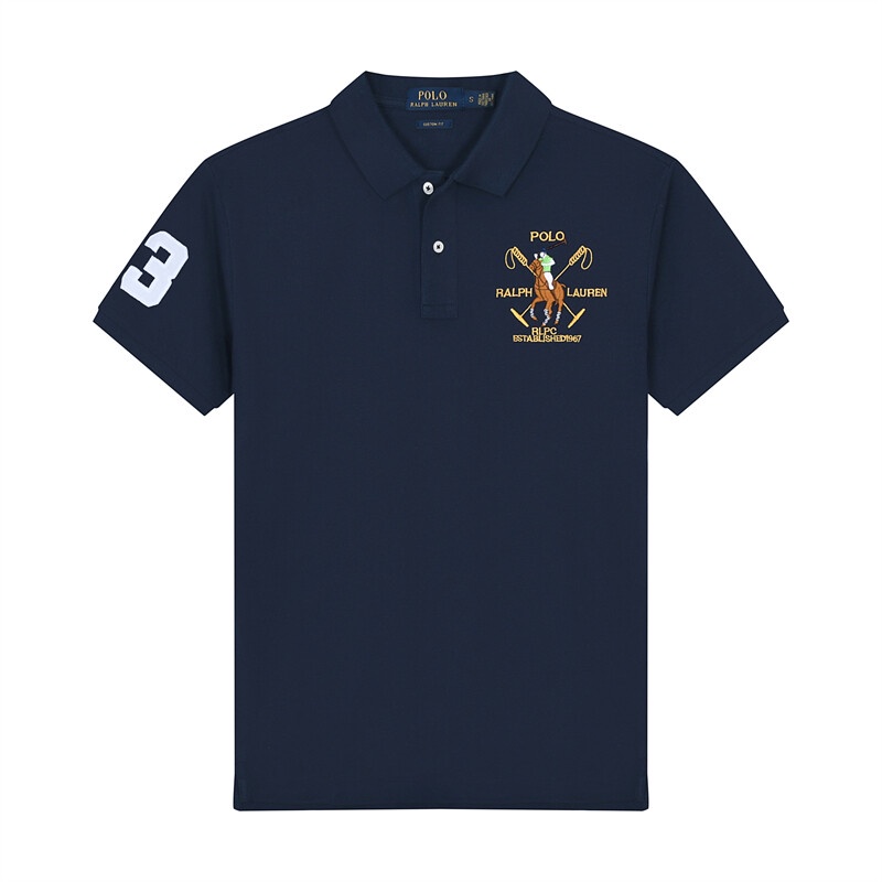 Áo polo NgắN Tay Thêu Logo Ralph Laurensn Cho Nam