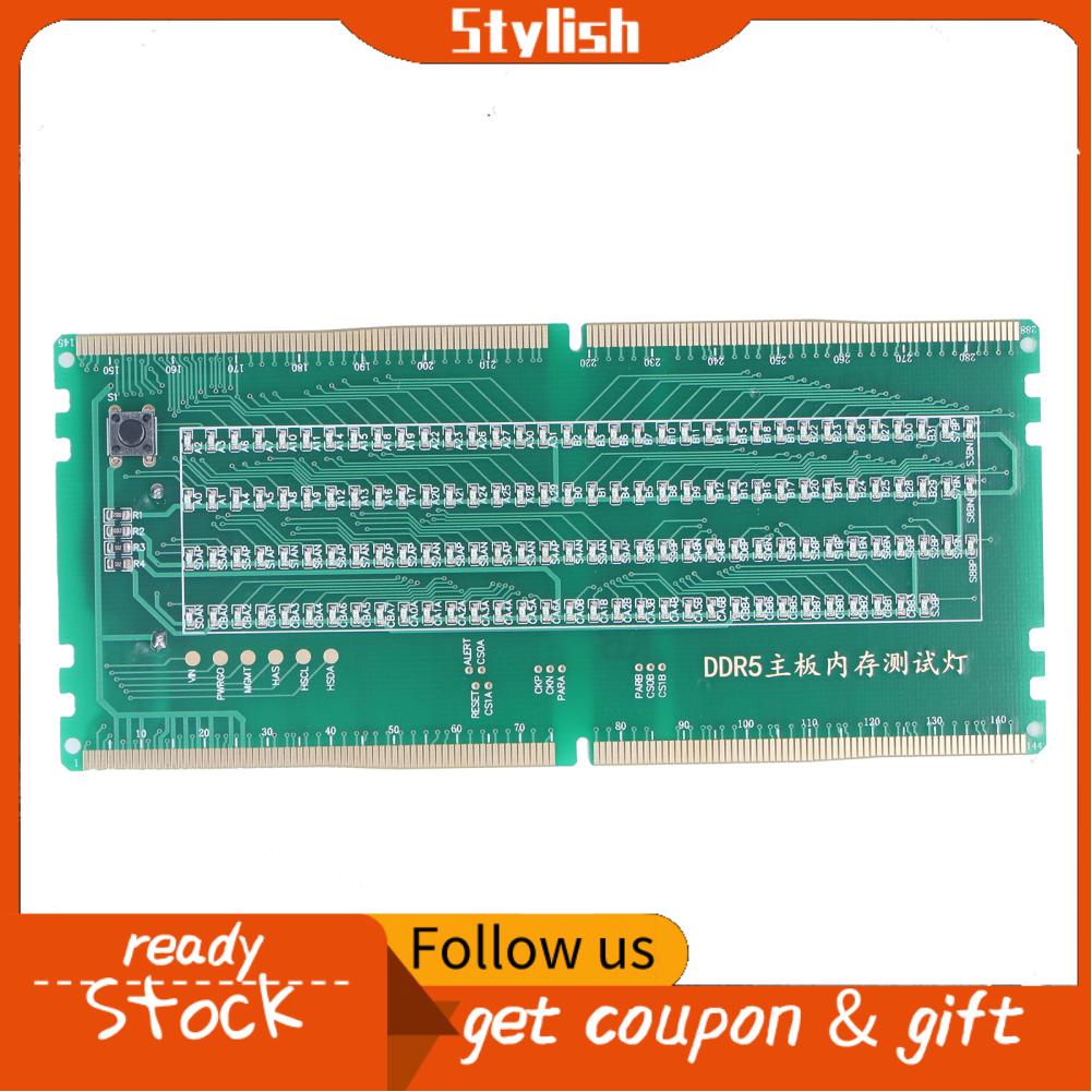Stylish365 DDR5 Desktop Mainboard Test Card Memory Slot Tester Board With Light