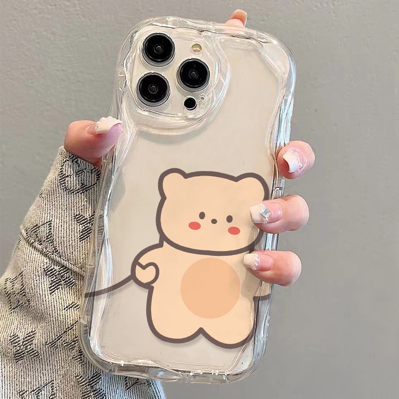 ✅Ốp Điện Thoại Mềm Trong Suốt Chống Sốc In Hình Gấu Hoạt Hình Cho iPhone14 / 13promax 12 / 11 7 / 8p xsxr
