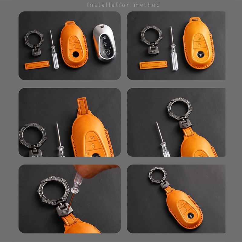 Vỏ Da Bảo Vệ Chìa Khóa Xe Hơi Mitsubishi Pajaro 2023 Athlete 4x4 Triton Xpander Montero Strada Outlander 3 ASX Colt Lancer Grandis Pajero