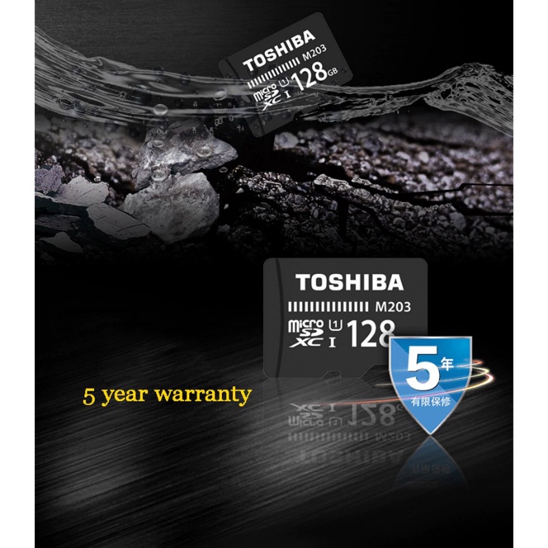 TOSHIBA Thẻ Nhớ Micro SDHC M203 SDHC Micro Sdxc4Gb / 512GB / 64GB / 128GB U1 Class10 UHS-1 100MB