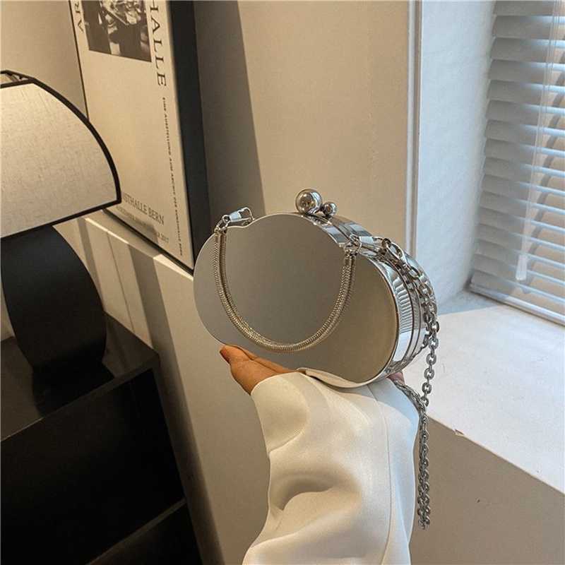 Túi Đeo Vai Đựng Son Môi Cỡ Nhỏ Màu Vàng Lấp Lánh Thời Trang Cho Nữ