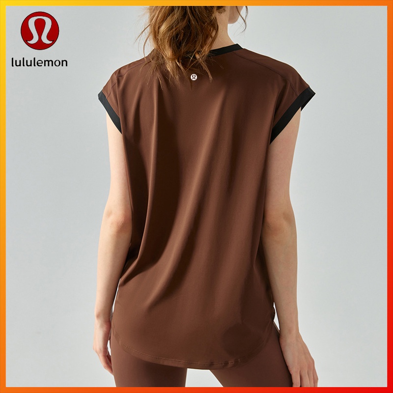 Lululemon Áo Tank Top Thể Thao Yoga Không Tay Màu Tương Phản DSG528