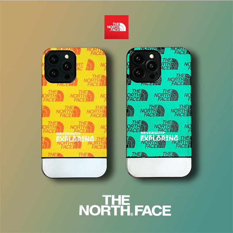 Ốp Điện Thoại Chống Sốc Mạ Điện In Logo TNF Thời Trang Cho IPhone 11 12 13 14 Pro Max 14 Pro Max 13 Pro 12