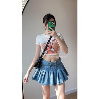 Áo crop thun trắng kylie