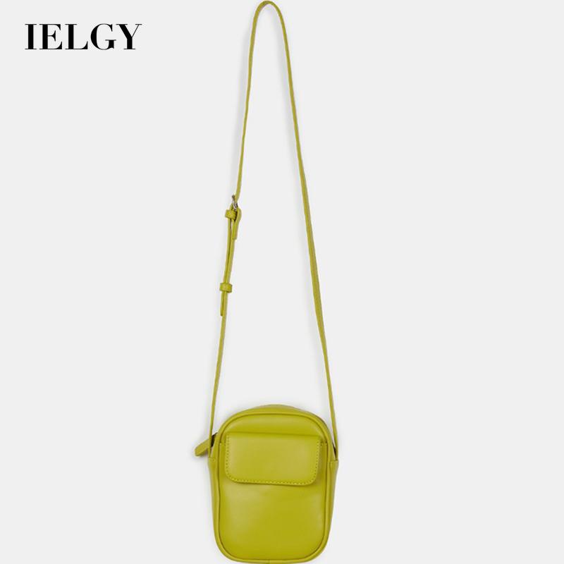 Ielgy Túi Đeo Chéo mini Đựng Điện Thoại Màu Kẹo Ngọt Thiết Kế niche Hàn Quốc Cho Nữ