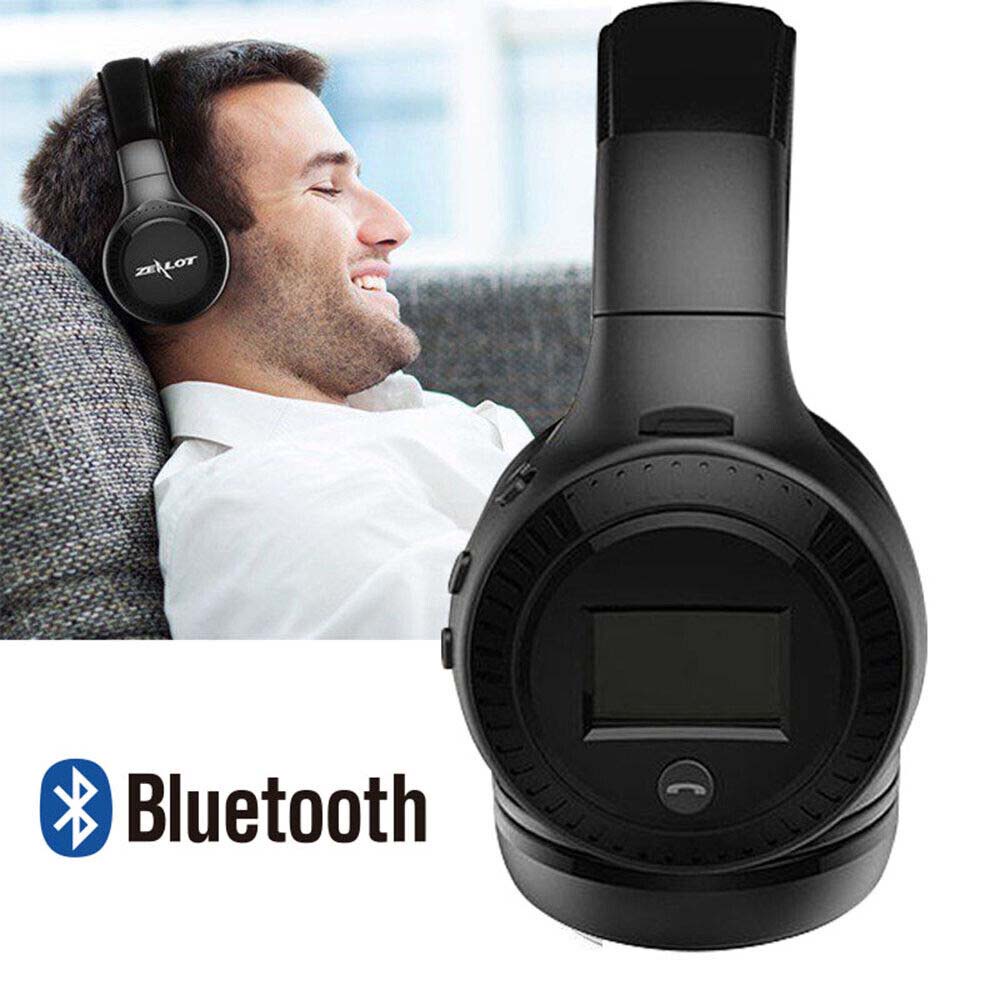 ZEALOT HiFi Stereo Bluetooth Headphone Wireless Headset AUX Micro SD Play with Microphone