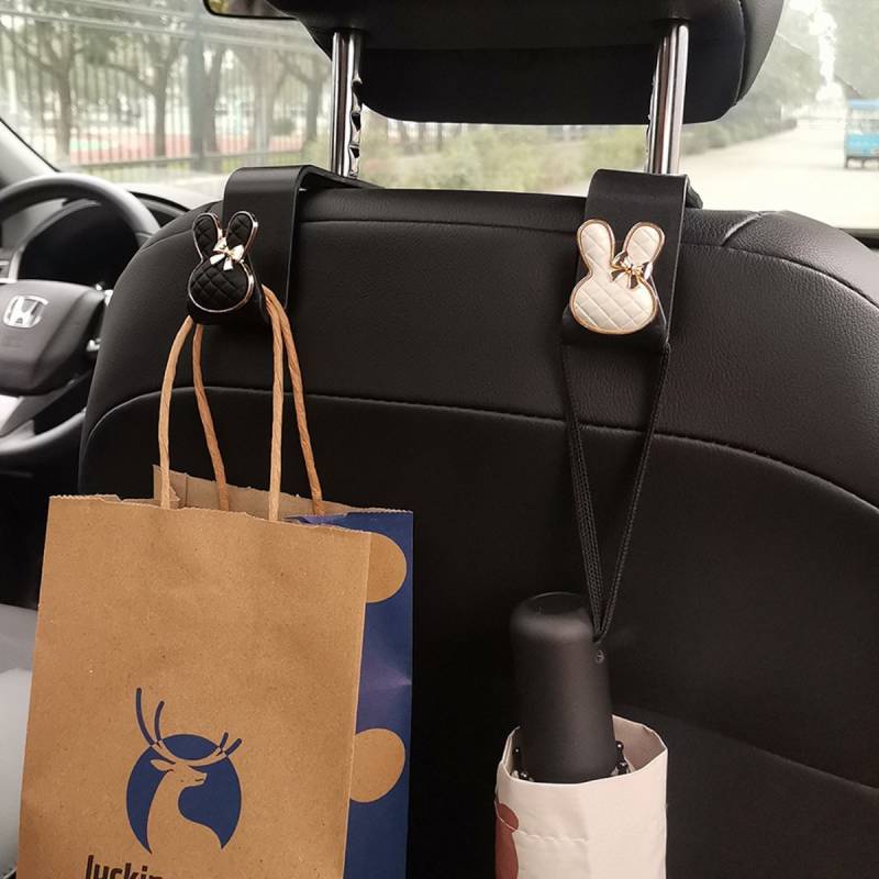 Car Car Interior Ornaments Cute Car Seat Back Hook Rear Backrest Small Hook Multifunctional Storage 9Cbl