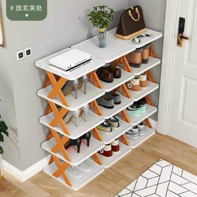 Kệ Để Giày Dép 5 Tầng Hình Chữ X Cao Cấp - NHN