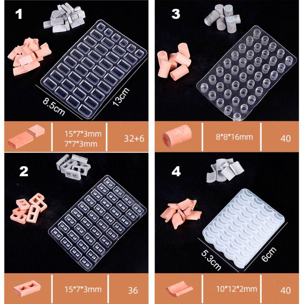 Khuôn Silicone Làm Gạch Lát Thủ Công Mini
