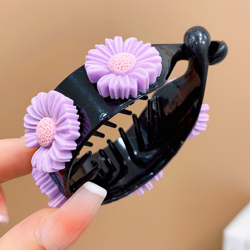 Kẹp Tóc Đuôi Ngựa Cỡ Lớn In Họa Tiết Hoạt Hình Dễ Thương Cho Bé Gái