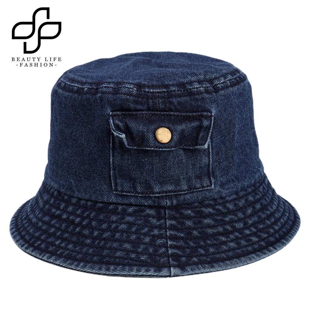 Nón Tai Bèo Denim Chống Nắng Siêu Nhẹ Có Túi Thời Trang Cho Cuộc Sống Hàng Ngày