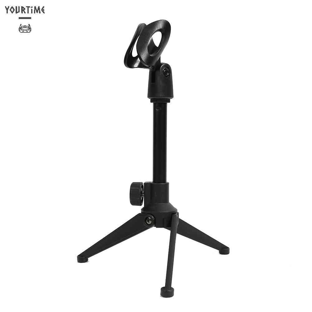 Giá Đỡ Micro Ba Chân Để Bàn Thông Dụng Có Thể Điều Chỉnh Kích Thước Kèm Kẹ
