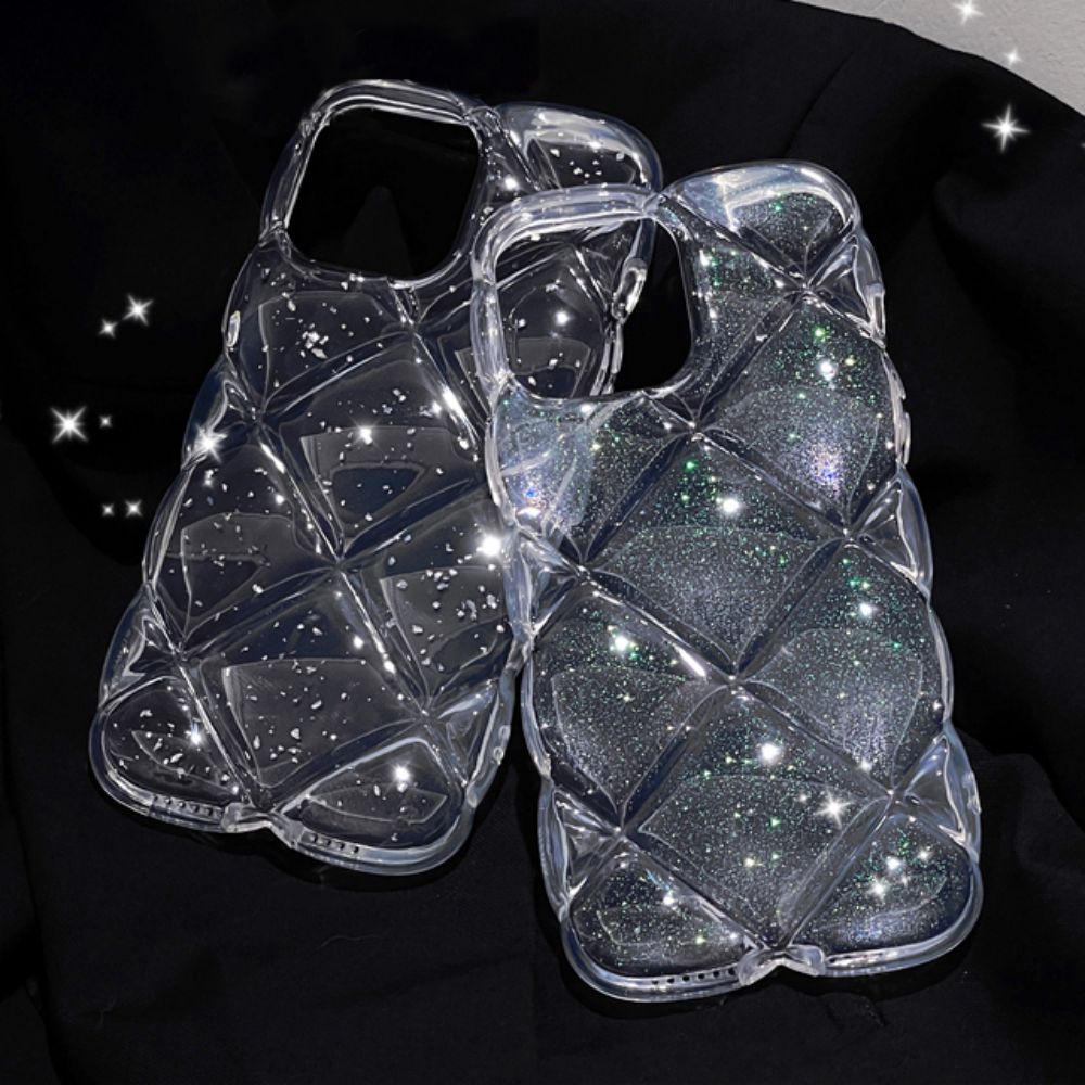 Ốp Điện Thoại TPU Mềm Chống Sốc Phối Lá Vàng Lấp Lánh Cho IPhone 11 12 13 14 Pro Max X XS Max 7 8 Plus SE