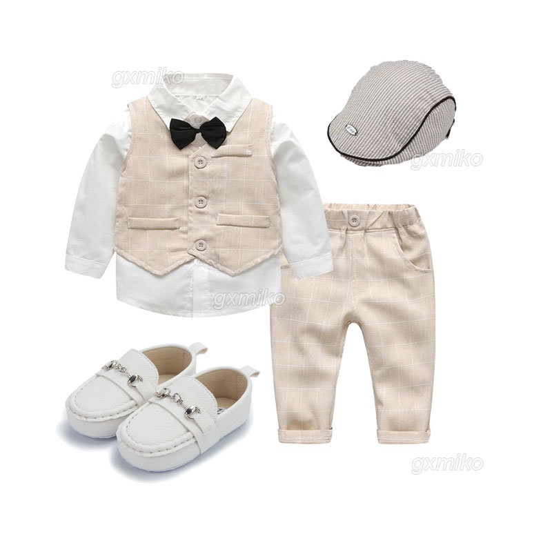 Bộ Đồ Vest Lịch Lãm Cho Bé Trai 1 2 3 Tuổi