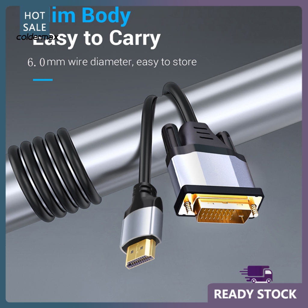 Dây Cáp Chuyển Đổi 1.8m HDMI-compatible Sang DVI Chuyên Nghiệp 4K Kết Nối HDMI-compatible Với DVI Cho Màn Hình