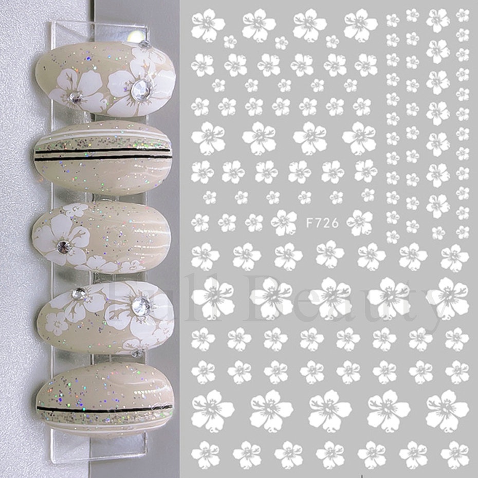 Nhãn Dán Móng Tay 3D Hình Cánh Hoa Anh Đào LAF724