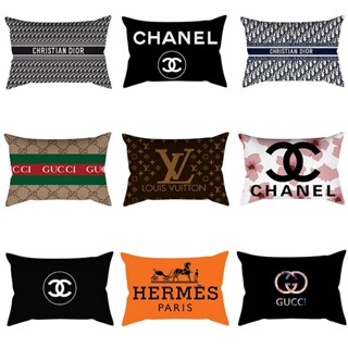 Scandinavia Ánh Sáng Cao Cấp Hình Chữ Nhật Đệm Ghế Sofa Phòng Khách Văn Phòng Thắt Lưng Đệm Đen Trắng Dài Đơn Giản Tựa Lưng Xe Gối