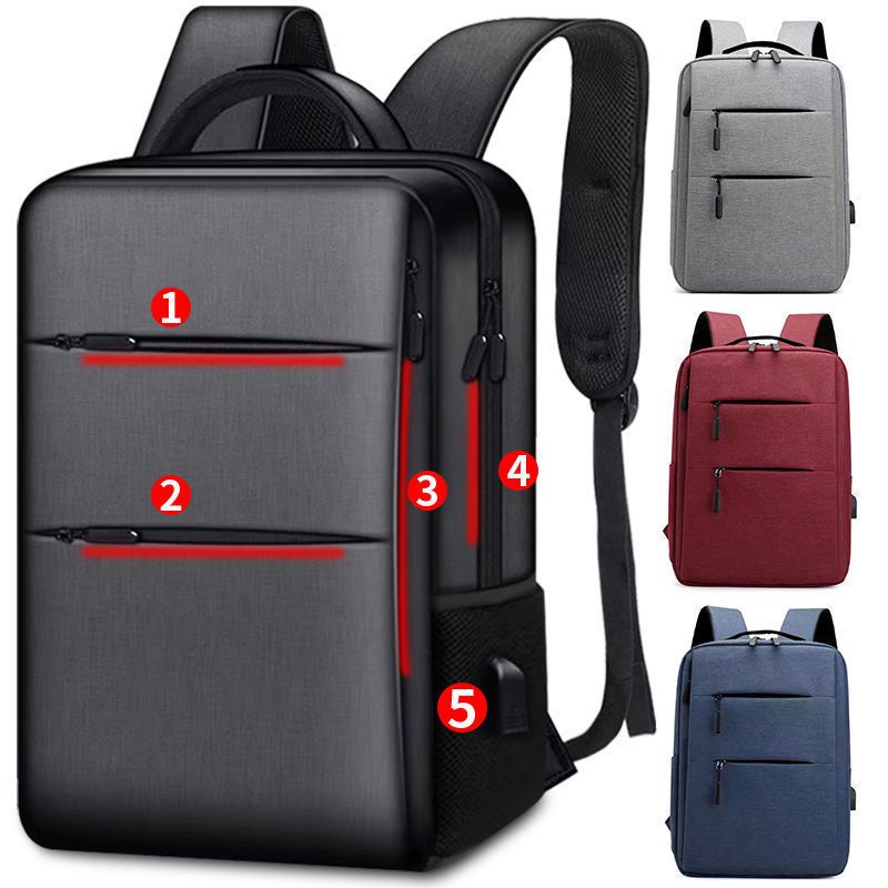 Ba lô công sở cổ điển nam nữ túi laptop thời trang sành điệu ba lô dung tích lớn du lịch cùng mẫu