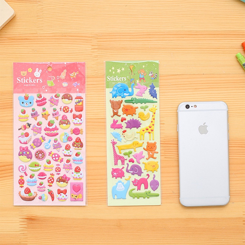 Sticker cute trang trí dán tập vở, bình nước, điện thoại dễ thương, tiện dụng MiniCat PK666 (gửi ngẫu nhiên)