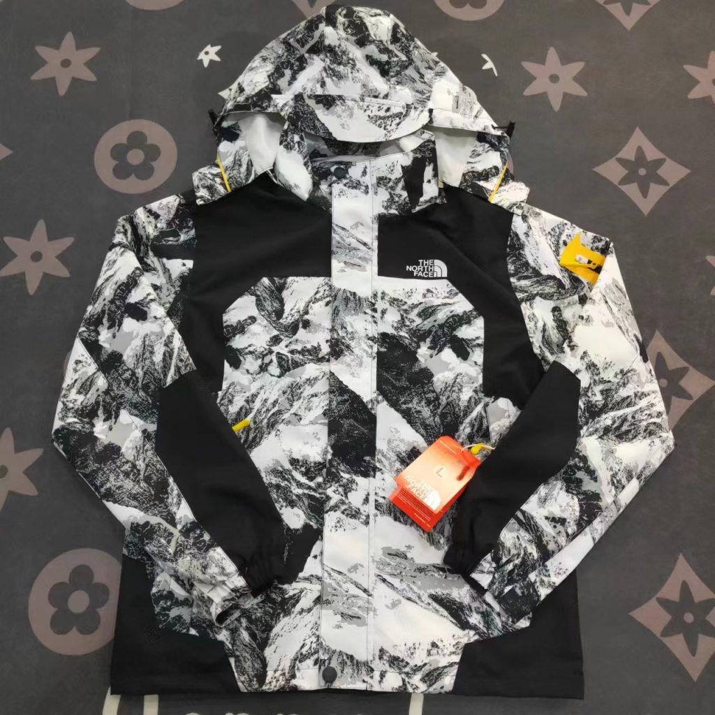 Áo Khoác The North Face Thoáng Khí Chống Thấm Nước Có Mũ Trùm Tiện Dụng Cho Nam Và Nữ Plus Size 6