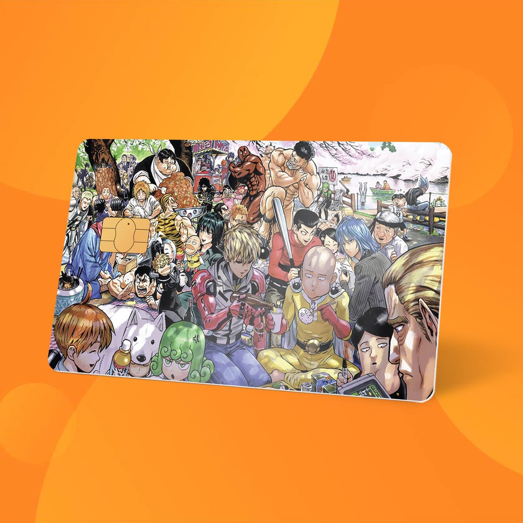 Miếng Dán Thẻ Card ONE PUNCH MAN | SKIN ATM, Thẻ Chung Cư Trang Trí - Chất Liệu Decal Vinyl Chống Nước