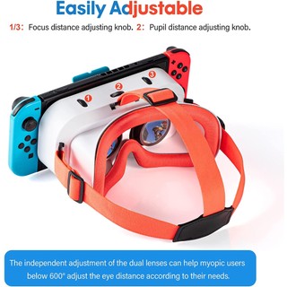 VR Headset for Nintendo Switch & Switch OLED 3D VR (Virtual Reality) Glasses NS VR Labo Goggles Headset