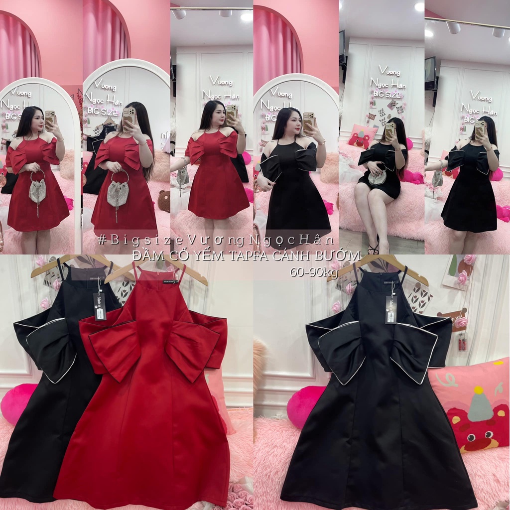 ĐẦM ĐI TIỆC CỔ YẾM TAPFA CÁNH BƯỚM BIGSIZE VƯƠNG NGỌC HÂN