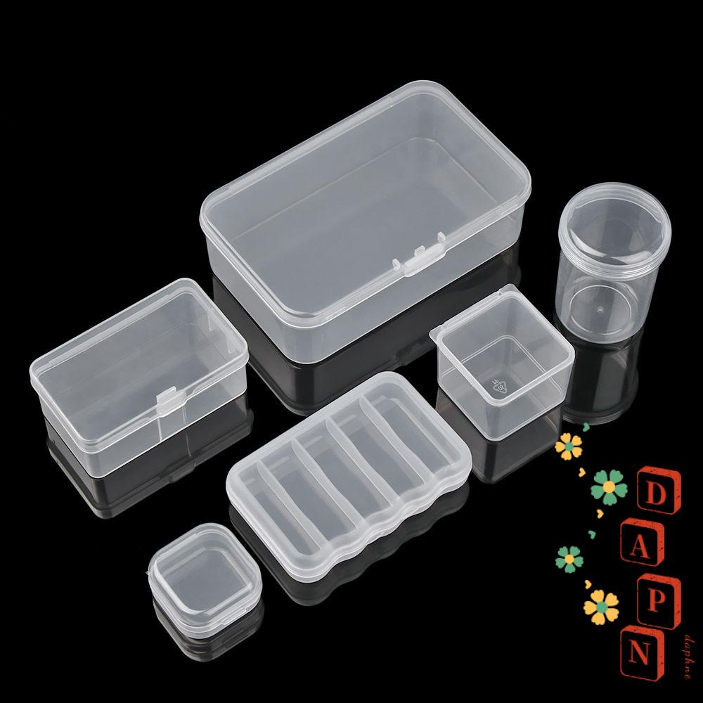 Hộp đựng hạt xâu kẹp nhỏ viên thuốc đá 12 mẫu tùy chọn dáng vuông trong suốt bằng nhựa gọn gàng cho nhà cửa